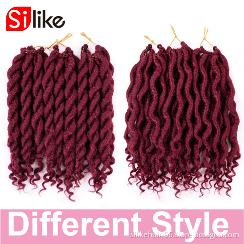 Faux Locs Crochet Hair Wavy Goddess Locs Crochet Hair with Curly Ends Curly Synthetic Braids Hair Extensions